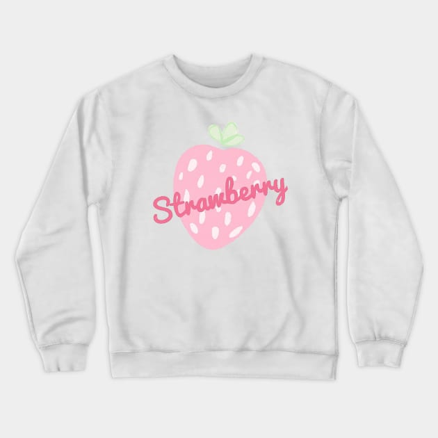 Strawberry Crewneck Sweatshirt by JustNadia